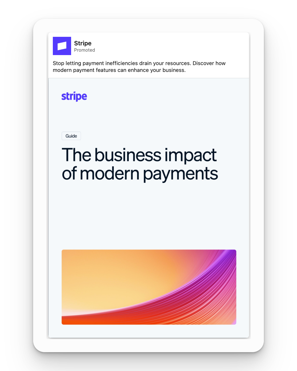 Stripe - Modern Payments Impact Guide Ad